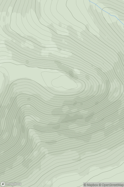 Thumbnail image for An Cruachan [Mull and Nearby Islands] showing contour plot for surrounding peak